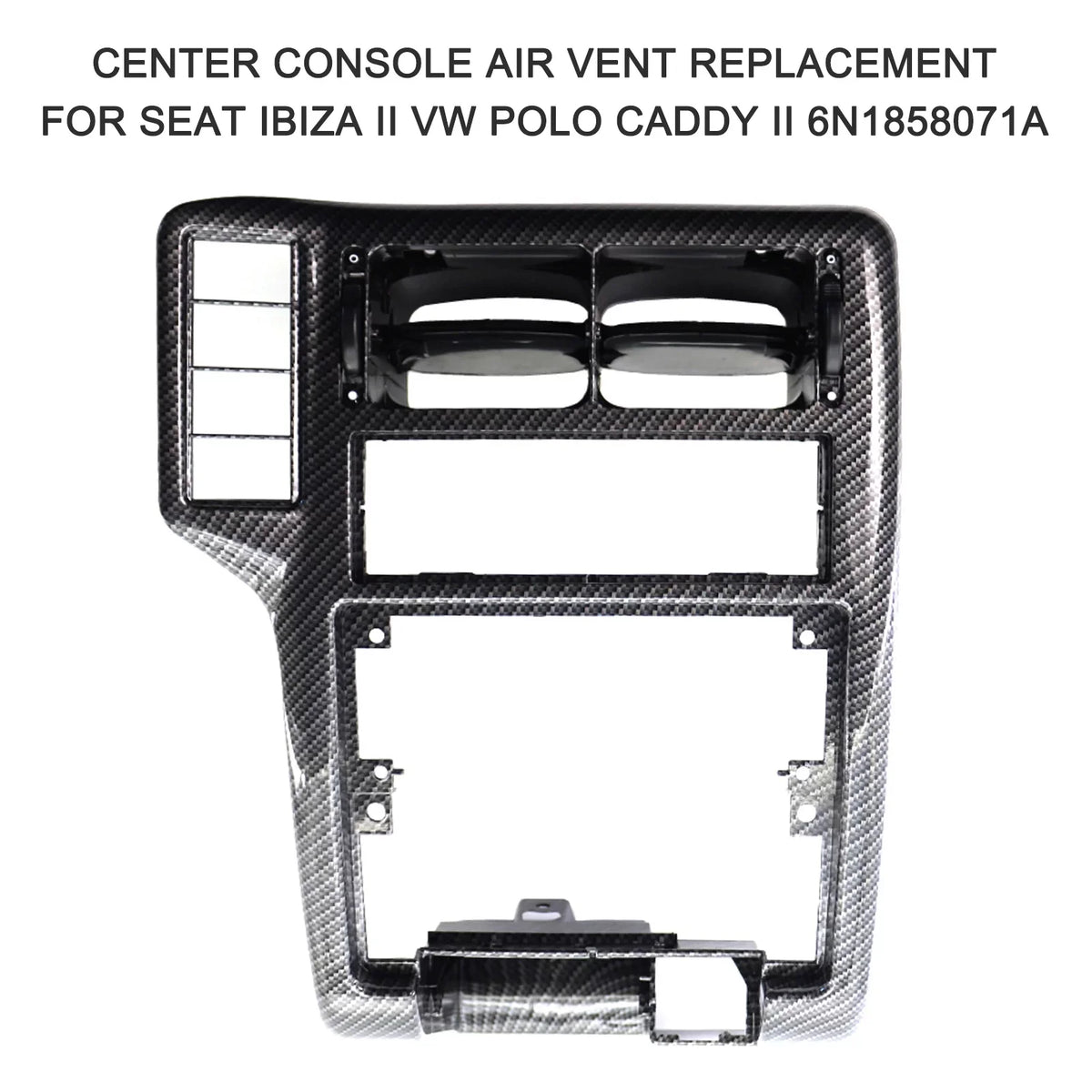 Walmeck Air Vent,HUIOP II  Caddy Vent Seat Ibiza Seat Ibiza II Caddy II 6N1858071A Console Air Vent Center Console Air Dabey Vent 6N1858071A Center