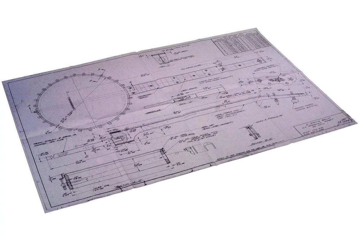 Fairbanks "Regent" 5 String Banjo Plan. A.C