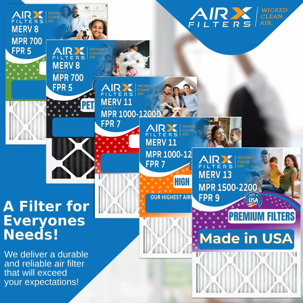 20x25x6 Air Filter Odor Eliminator Carbon Filter MERV 8 Comparable to MPR 700 & FPR 5 matching with Aprilaire 201 2 Pack by AIRX FILTERS WICKED CLEAN AIR.