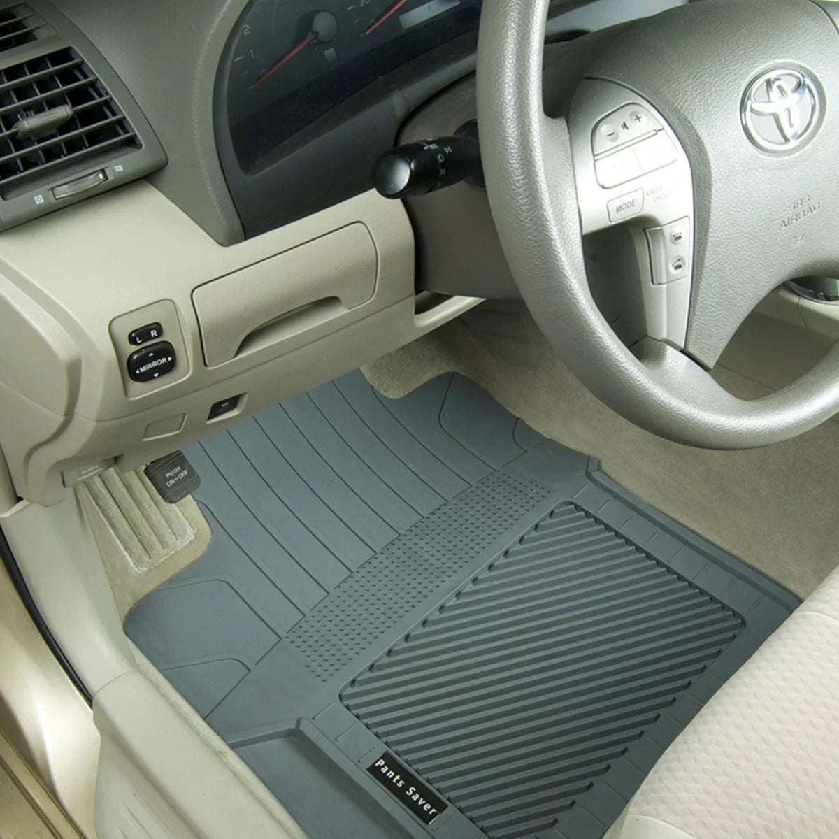 PantsSaver Custom Fit Automotive Floor Mats for Dodge Grand Caravan 2021 All climate Protection for Cars, Trucks, SUV, Van, Heavy Duty Total Protection Black