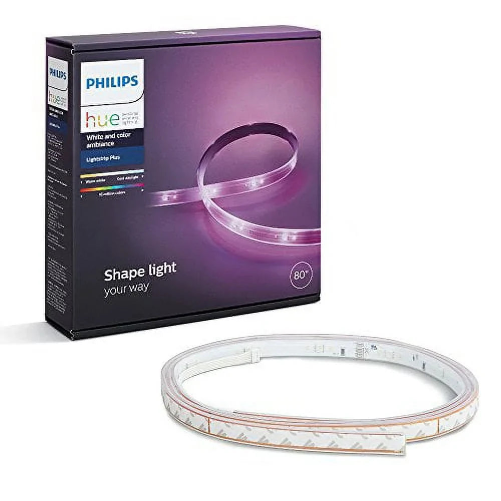 Pre-Owned Philips 800276 Hue Light Strip Plus Dimmable Multi-Color LED Smart Light (Good)