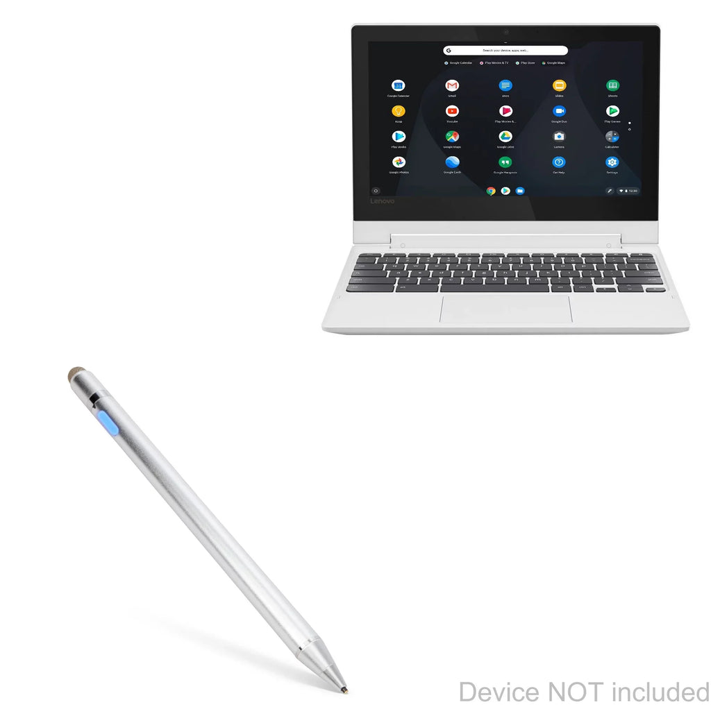 C330 Convertible 2-in-1 Chromebook (11.6") Stylus Pen, BoxWave [AccuPoint Active Stylus] Electronic Stylus with Ultra Fine Tip - Metallic Silver