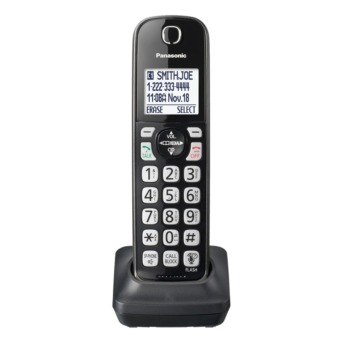 KX-TGD66x Cordless Phone Accessory Handset, KX-TGDA66M