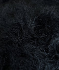 Faux Fake CURLY Yak FUR 3.5" LONG Pile Japanese Fire Retardant Yarn 2.3oz Per Yard / Craft, Sewing Cosplay 58" Wide Sold by Continuous Yard (Black)
