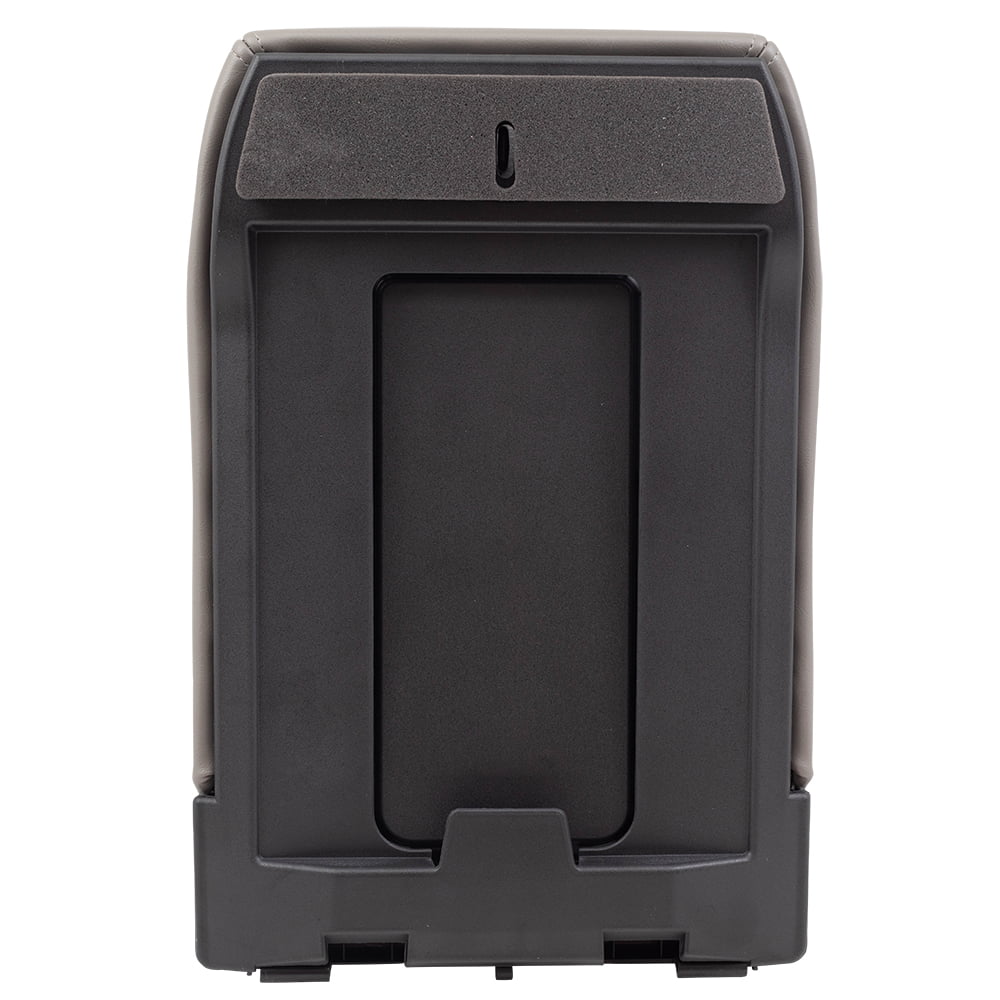 Brock Replacement Gray Center Console Lid Repair Kit matching with 2001-2006 Silverado Sierra Pickup Truck Tahoe Yukon & XL 19127365