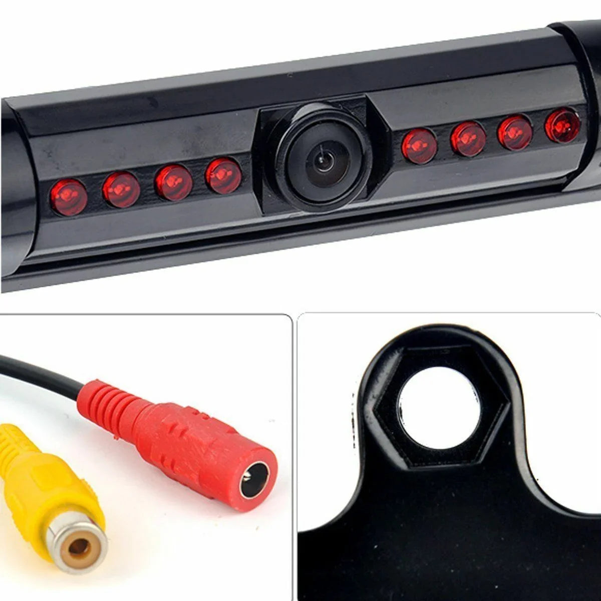 FOR PIONEER AVIC-5200NEX NIGHT VISION CCD COLOR REAR VIEW CAMERA BLACK