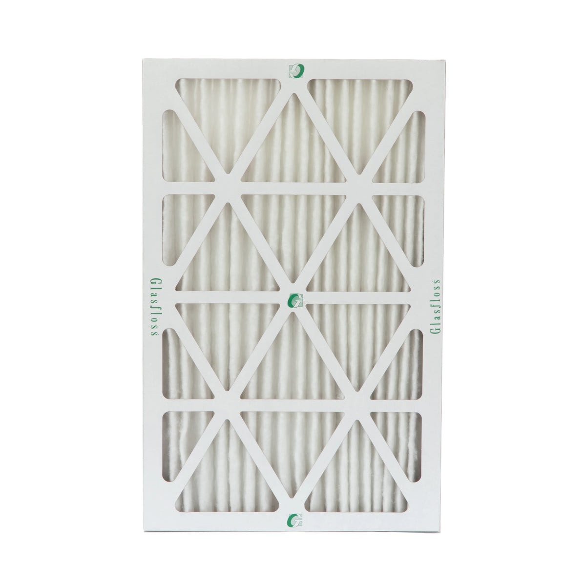 Actual Size: 15-1/2 x 23-1/2 x 1-3/4. 12 Pack of 16x24x2 MERV 10 Pleated 2" Inch Air Filters by Glasfloss