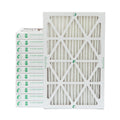 Actual Size: 15-1/2 x 23-1/2 x 1-3/4. 12 Pack of 16x24x2 MERV 10 Pleated 2" Inch Air Filters by Glasfloss