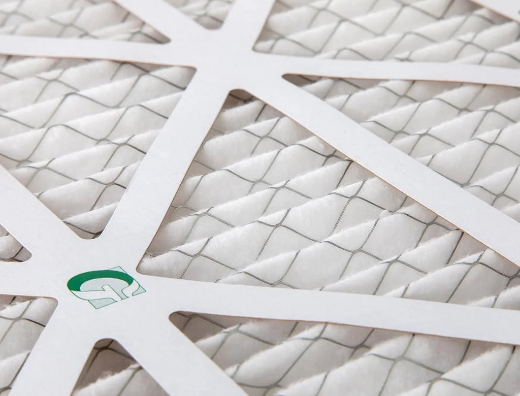 Actual Size: 23-3/8 x 23-3/8 x 1-3/4. 12 Pack of 24x24x2 MERV 10 Pleated 2" Inch Air Filters by Glasfloss