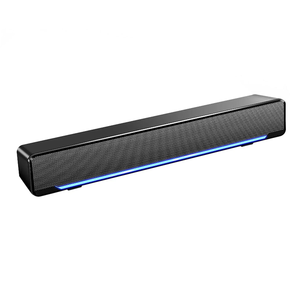 Andoer V-196 USB Wired Computer Speaker Bar Stereo Subwoofer Powerful  Player Bass Surround Sound Box 3.5mm Audio Input for PC Laptop Smartphone Tablet MP3 MP4