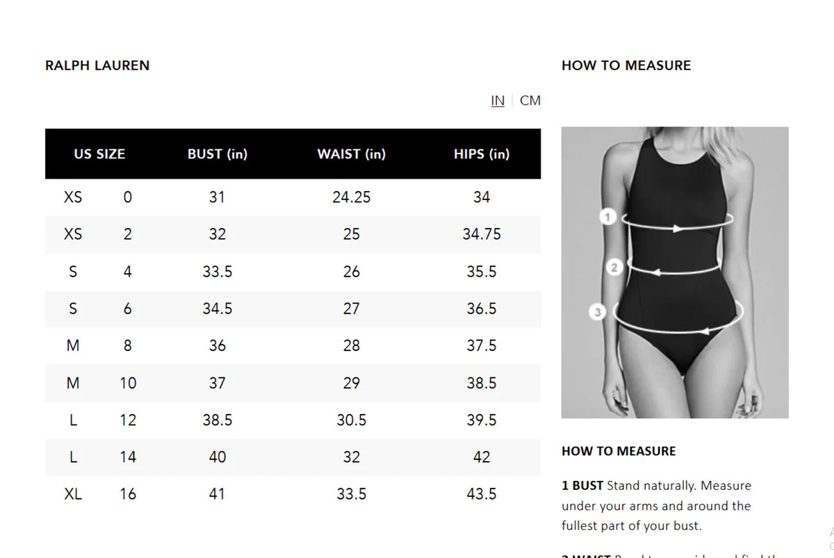 POLO RALPH LAUREN Martinique Signature Solids One Piece Swimsuit
