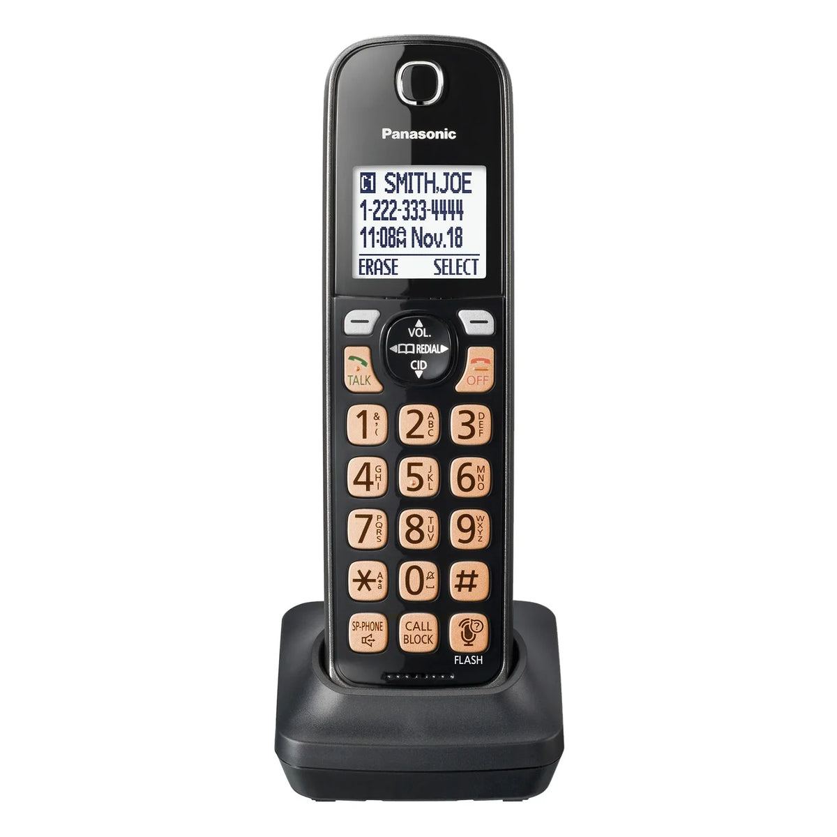 KX-TGD66x Cordless Phone Accessory Handset, KX-TGDA66M