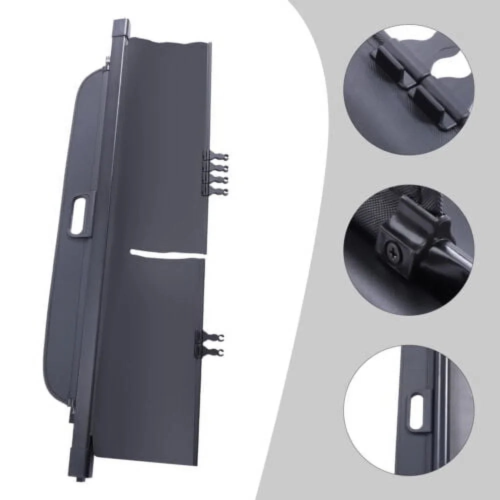 Retractable Cargo protector For 2019-2021 Jeep Cherokee Trunk Tonneau Security Shade