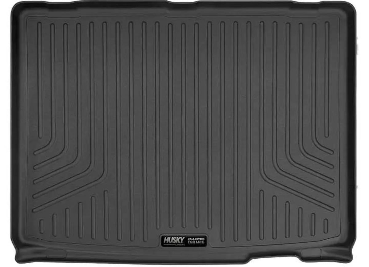 Husky by RealTruck Weatherbeater Series Cargo Liner behind 3rd Row Black suitable with 21 Chevrolet Suburban/GMC Yukon XL appropriate with select: 2021-2023 Cadillac Escalade