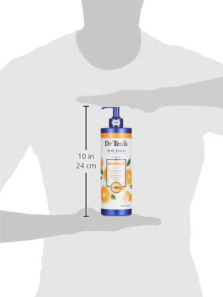 Teal's Glow & Radiance with Vitamin C & Citrus Essential Oils Body Lotion 18oz Pack of 3. Dr