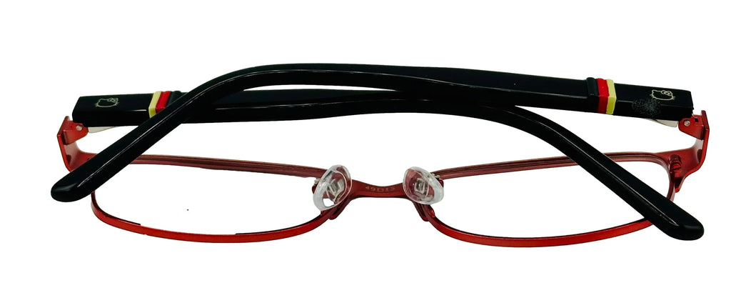 1 49mm. 280. Hello Kitty Kids Red Metal Rectangle Eyewear Frame