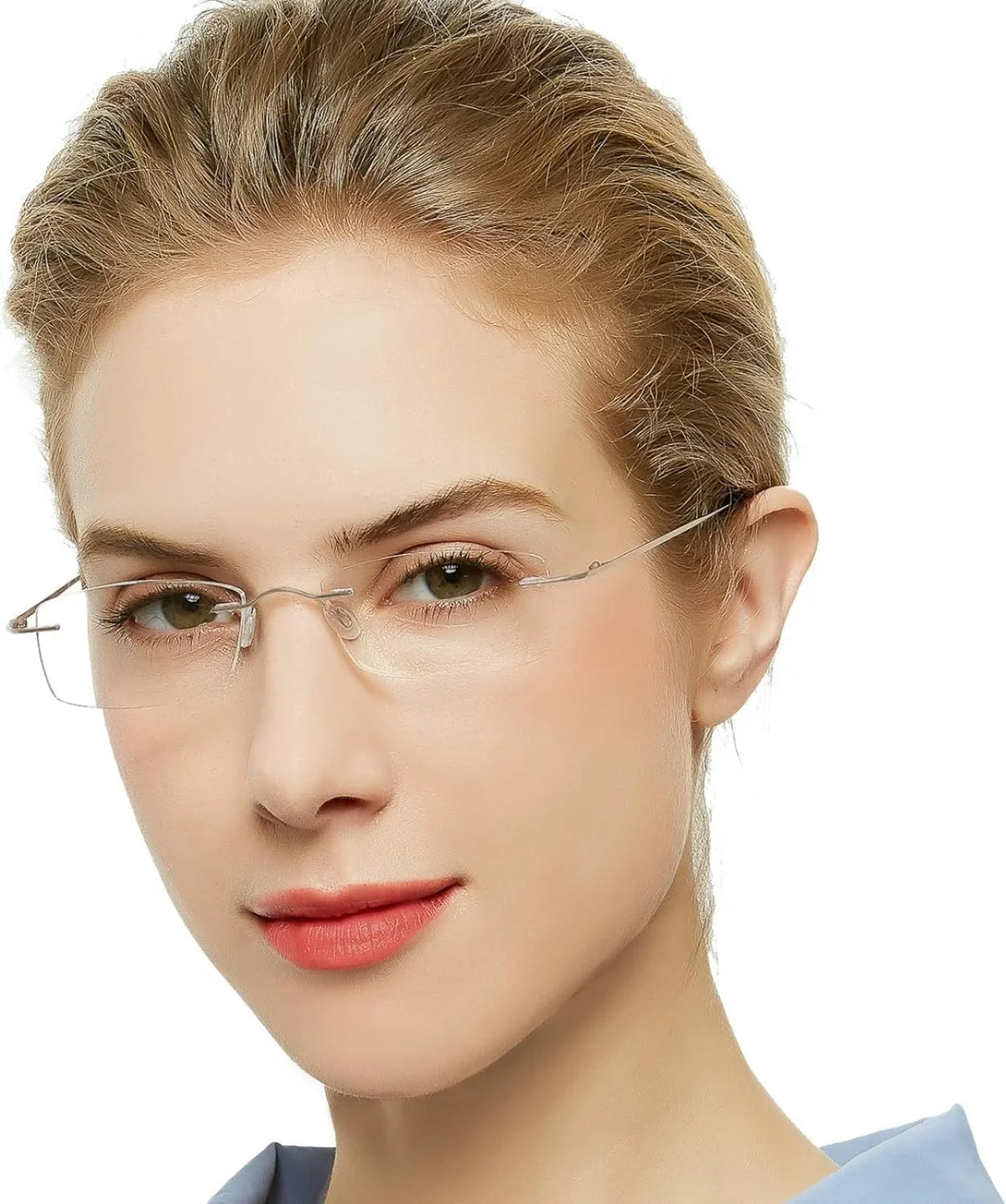 OCCI CHIARI Reading Glasses 1.5 For Mens Lady Designer Readers with Comfortable Frameless Durable Spring Hinge 1.0 1.5 2.0 2.5 3.0 3.5