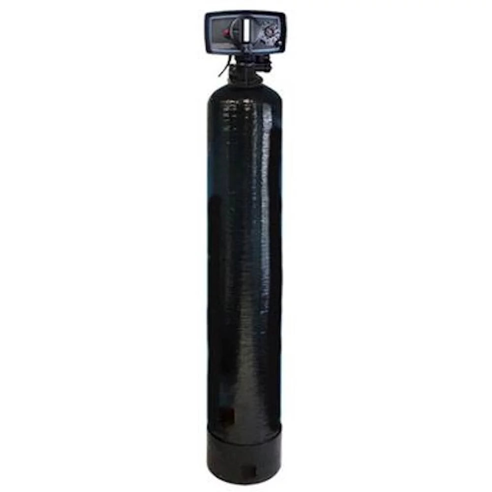 Whole House Fluoride Removal moisture Filter | BONE CHAR - 1 Cubic Ft + Timer Backwash Valve