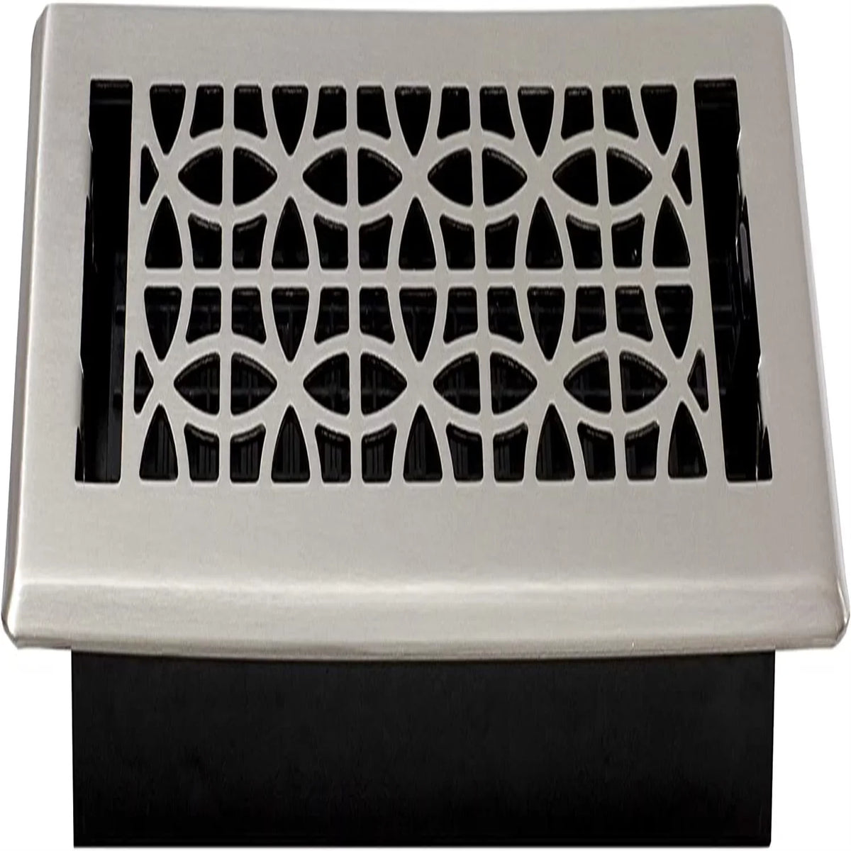 Eclipse Plated Floor Register, Nickel