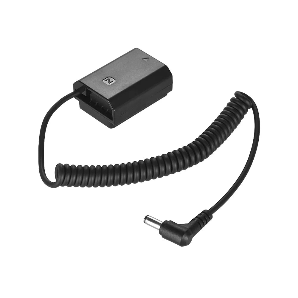 7299 NP-FZ100 Dummy Battery Pack DC Coupler Connector Spring Cable for  A7III A9 A7RIII A7SIII