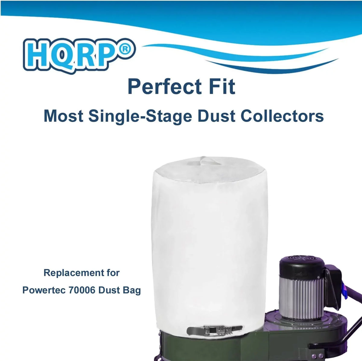 Dust Collector Bag, 15" X 24", 1 Micron Filter, suitable With 70006 70335, Fits Most Dust Collector Systems