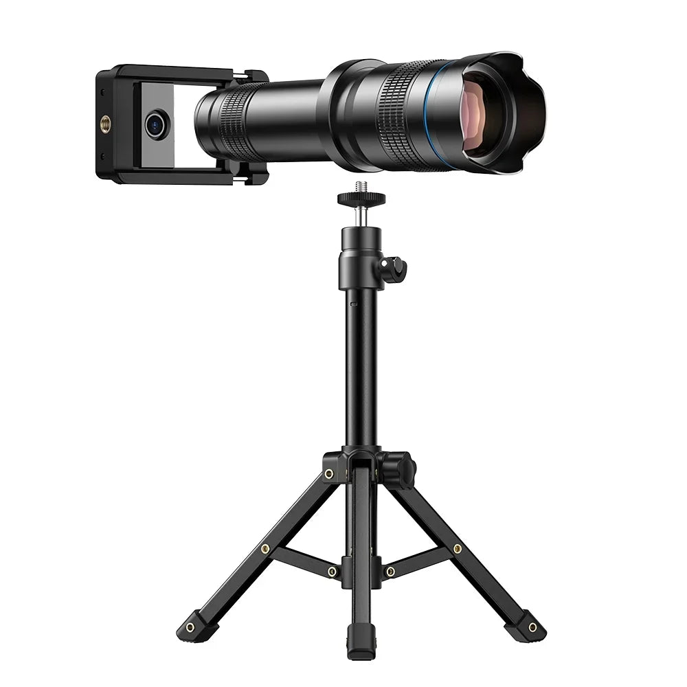 Walmeck Portable Universal Clip-on Type External Telephoto Lens 36X Optical Magnification Mobilephone Lens Multifunctional Auxiliary Tool for Daily Photography