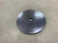 45 Lb Olympic Weight Plates Set of 2 with 2" Center Hole