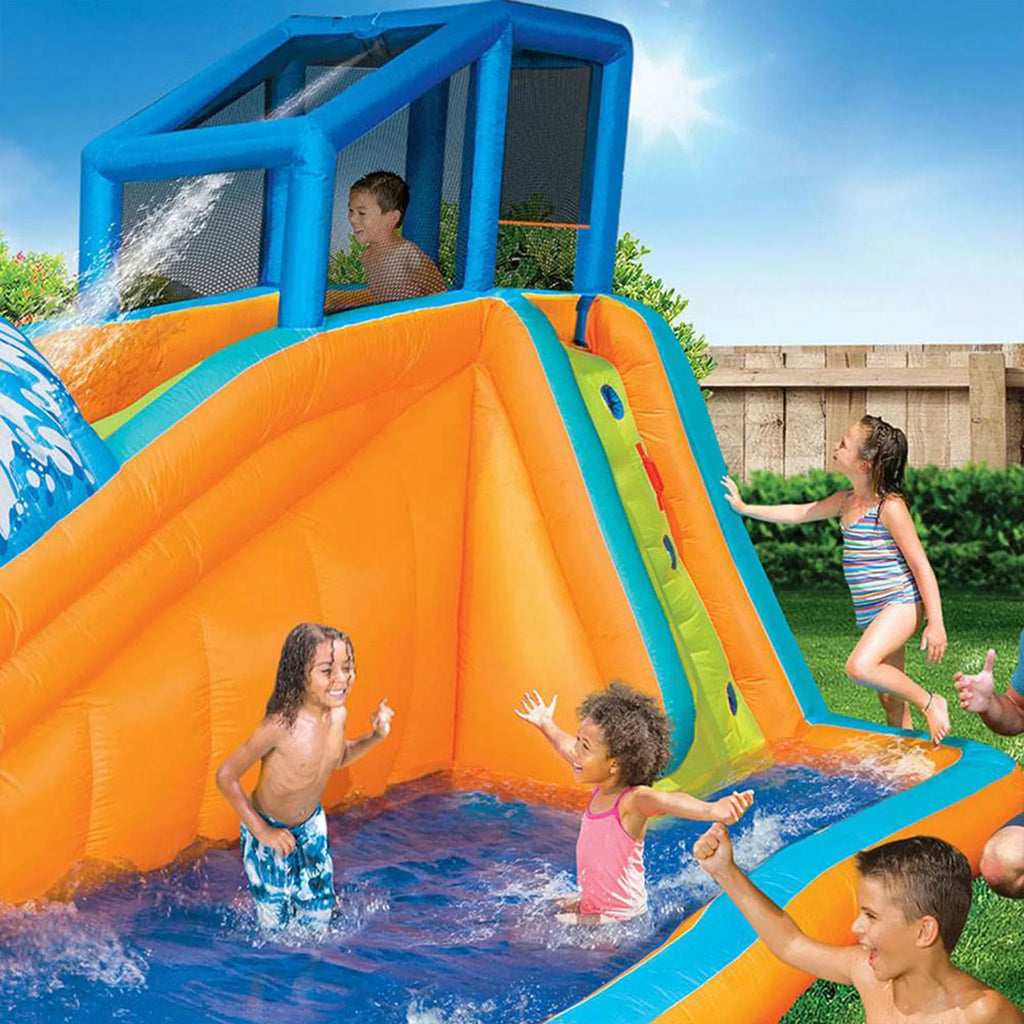 Banzai Surf Rider Kids Inflatable Outdoor Lagoon liquid Slide Splash Park