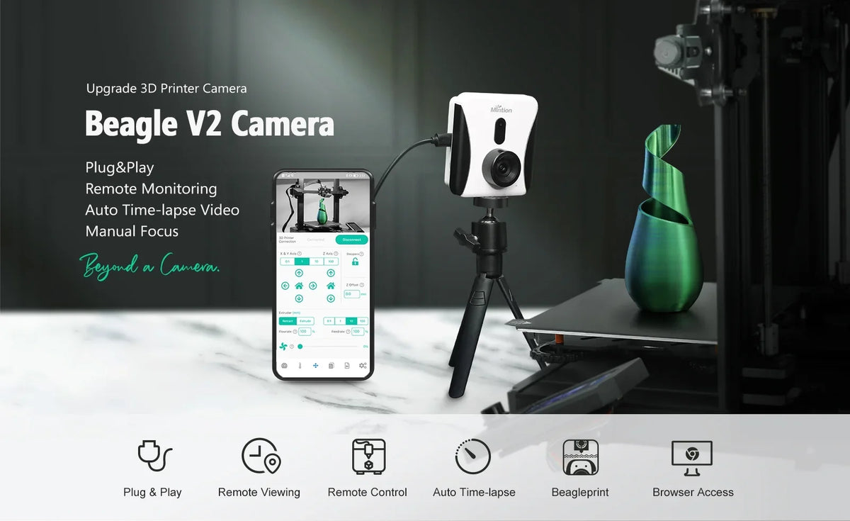Mintion Beagle V2 Auto Time-Lapse Camera Plug and Play APP Remote Monitoring WiFi Connection US