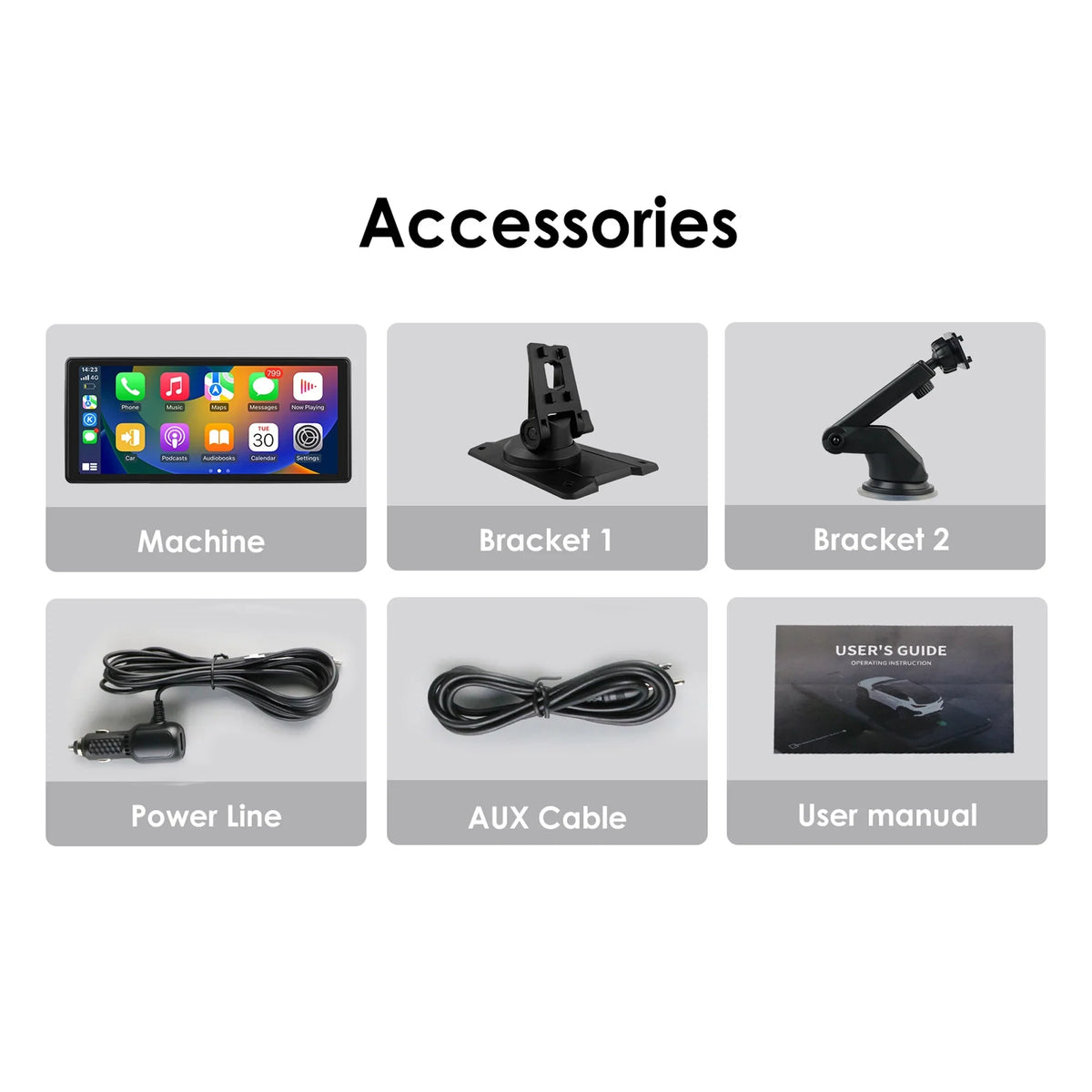 Android Auto Wireless  Carplay 360° Adjustable 10.26 Inch Touchscreen Car Radio Stereo Head Unit Bluetooth GPS Navigation Player With Backup Camera