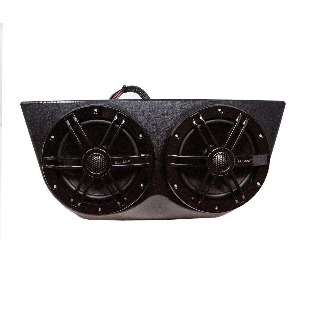 BLUAVE XQAP-B XQAP 4x Speaker Quad Pod - Black, Loaded With 6.5" RGB LED Marine Coaxial