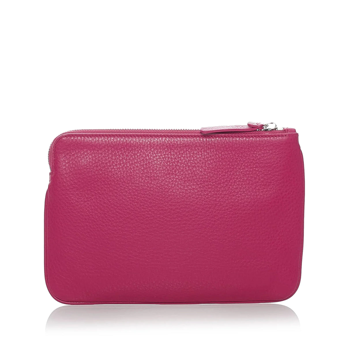 Pre-Owned Authenticated Balenciaga XS Everyday Pouch Calf Leather Pink Women (Good)
